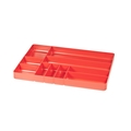 Ernst Manufacturing Ernst 10-Compartment Plastic Organizer Tray, Red 5010